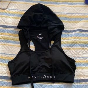 Hooded sports bra(never worn)